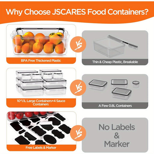 8/14-Piece Food Storage Containers with Lids