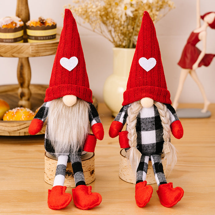 2pcs Fall & Christmas Gnome Home Decor.