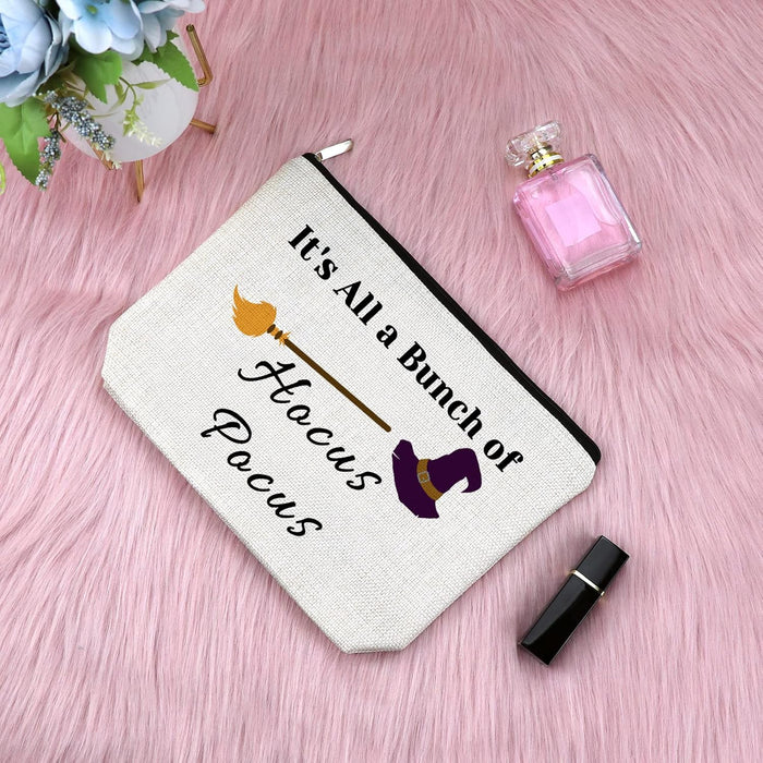 Halloween Makeup Bag for Women Best Friend Birthday Gifts for Friends Cosmetic Bag Funny Halloween Present Ideas Friendship Gifts for Sister Christmas Thanksgiving Presents Travel Cosmetic Pouch