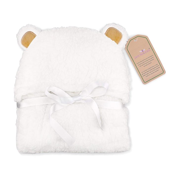 -Cute Bear Organic Newborn Swaddle Wrap-Gender Neutral Soft Baby Blanket, Newborn Baby Registry Gift (Golden Brown, 0-3M)