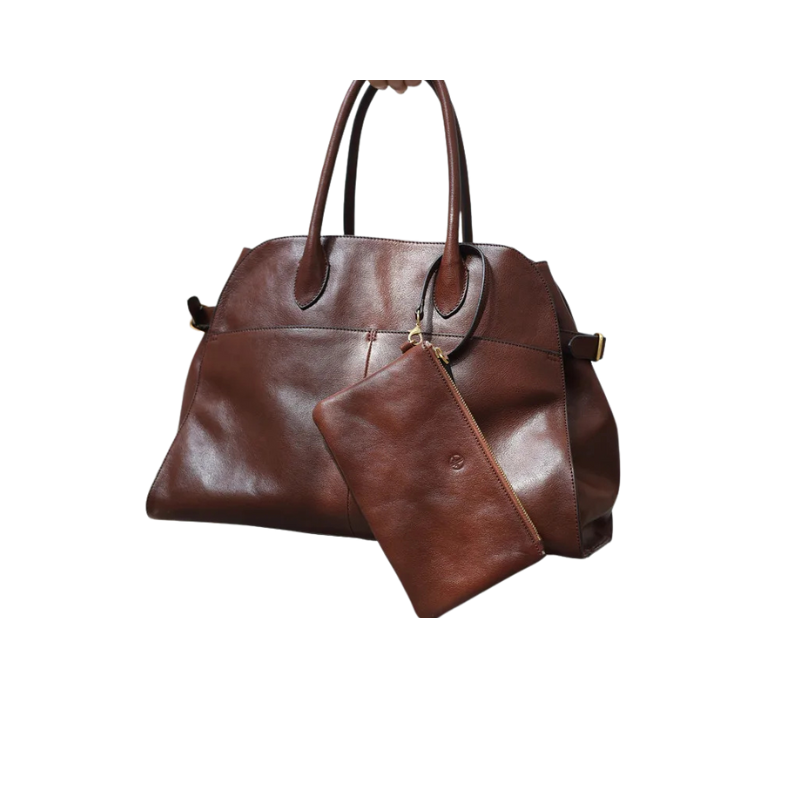 Vintage Cowhide Shoulder Handbag