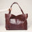 Women Oversized Portable Travel Shoulder Bags Top-Handle Bags Soft Leather Handbags