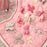 Pink Butterfly Floral Crib Bedding Sets for Girls | 4 Piece Nursery Set | Comforter, Fitted Crib Sheet, Crib Skirt, Diaper Stacker Included