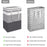 1Pack Large Laundry Basket 75L Each Waterproof Freestanding Laundry Hamper Collapsible Tall Clothes Hamper with Extended Handles for Clothes Toys in the Dorm and Family-Gradient Grey