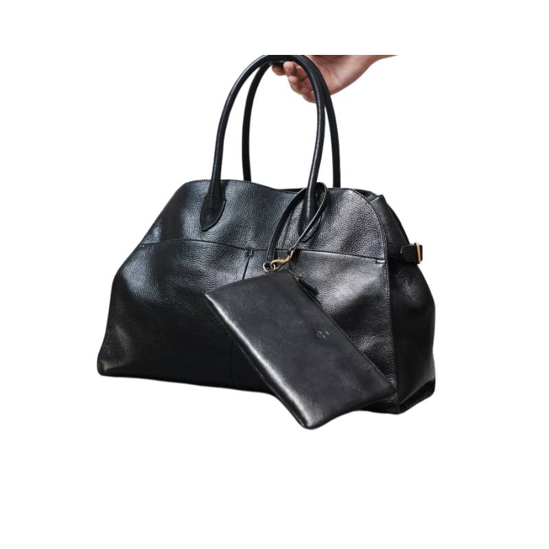 Vintage Cowhide Shoulder Handbag
