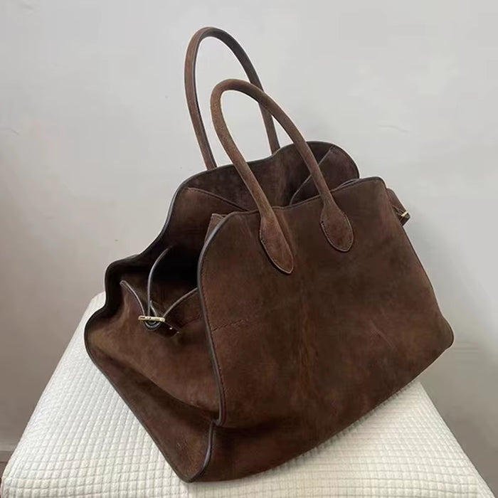 2024 High-End Niche Design Handbags Outdoor Travel Bags Autumn and Winter New High-Capacity Retro Commuter Handbags Ladies