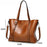 Oil wax Leather Handbag Luxury Hand Bag with Purse Pocket