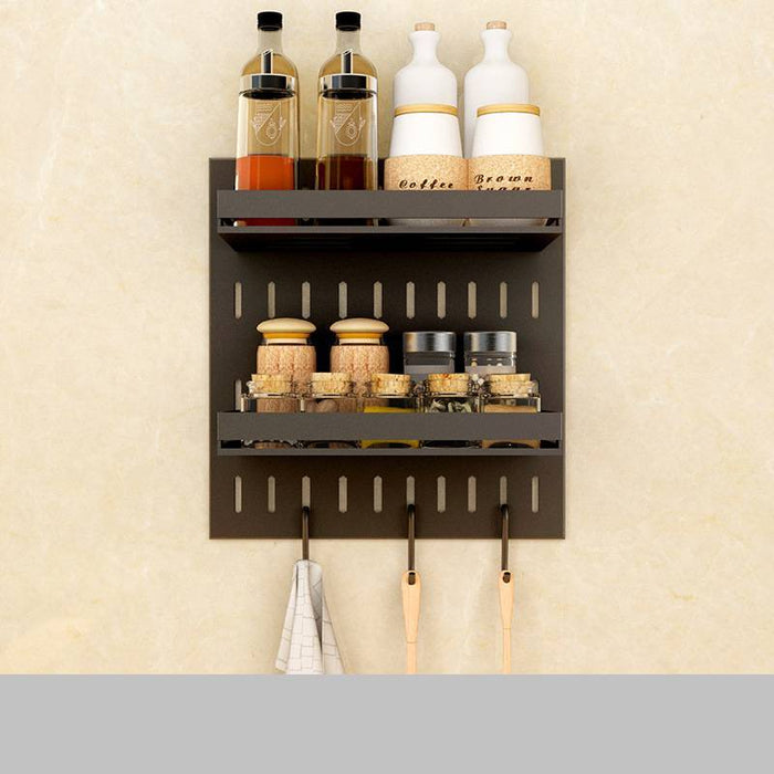 Stainless Steel Wall-Mounted Kitchen Storage Rack
