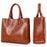 3 Pcs/Set Oil Wax Shanti Leather  Bag