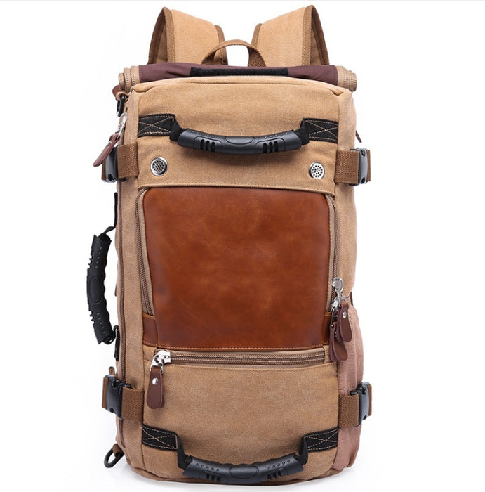 KAKA Vintage Canvas Travel Backpack