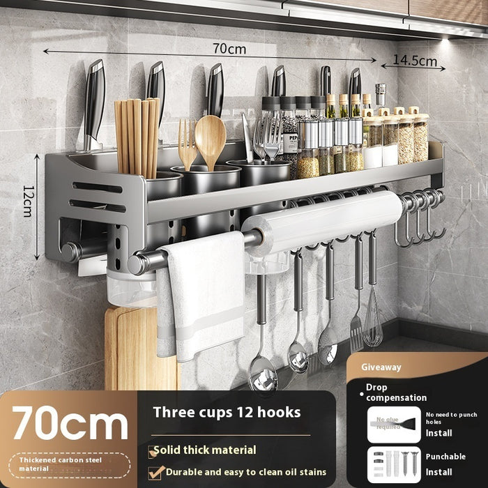 Kitchen Wall-Mount Storage Rack