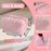Fluffy Cosmetic Bag Plush Makeup Bag Cute Makeup Tool Storage Bag Makeup Pouch Portable Cosmetics Case for Girls Women(Pink )
