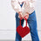 Small Group Fashion Love Handmade Bag Red / black Top-Handle