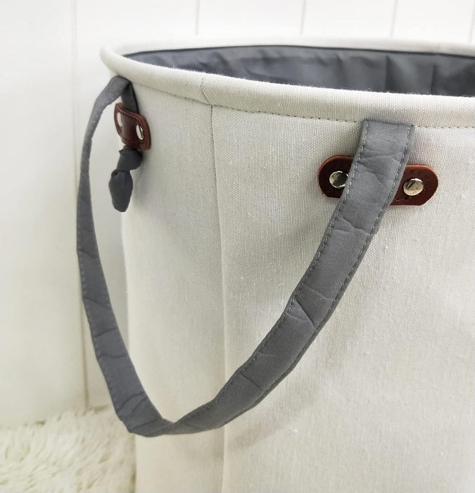 Laundry Baskets,Cotton Fabric Laundry Hamper,Collapsible Storage Baskets Home Organizer Bin for Baby Nursery,Toys(Baby Hamper)