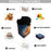 Cool American Football 3D Print Large Capacity Laundry Hamper Basket Water-Resistant Oxford Cloth Storage Baskets for Bedroom, Bathroom, Dorm, Kids Room