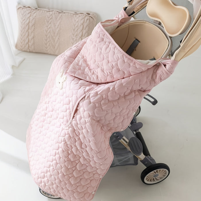 Wearable Heart Quilted Baby Blanket