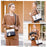 Women'S Pu Leather Alligator Grain Tote Handbag, Blue