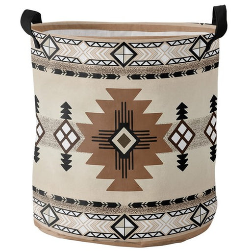 Boho Western Large Laundry Basket Collapsible Bag with Easy Carry Handles