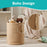 Jute Rope Laundry Hamper Basket, 58L Tall Woven Collapsible Baskets for Blanket Organizing Clothes Hamper for Laundry Bedroom Storage