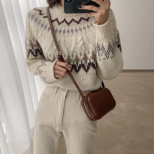 Spring And Summer New Korean Version Retro Mini Messenger Bag Female Ins Wild Shoulder Bag Trendy Texture Small Square Bag