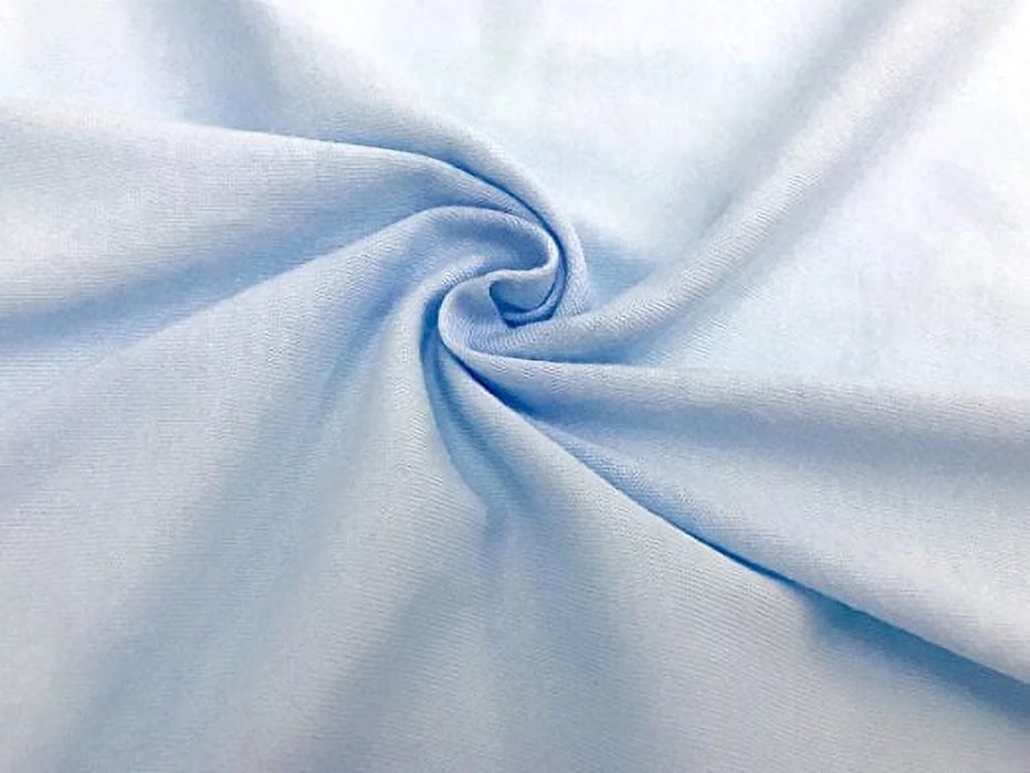 100% Natural Cotton Fitted Crib Sheet 52" X 28" - Soft, Breathable, Hypoallergenic & Gentle Toddler Bed Sheet, Blue, Neutral for Boys & Girls