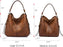 Hobo Crossbody Bags for Women Designer Faux Leather Hobo Handbags Retro Large Size Shoulder Bag Bucket Purse