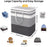 2Pack Large Laundry Basket Waterproof Freestanding Laundry Hamper Collapsible US