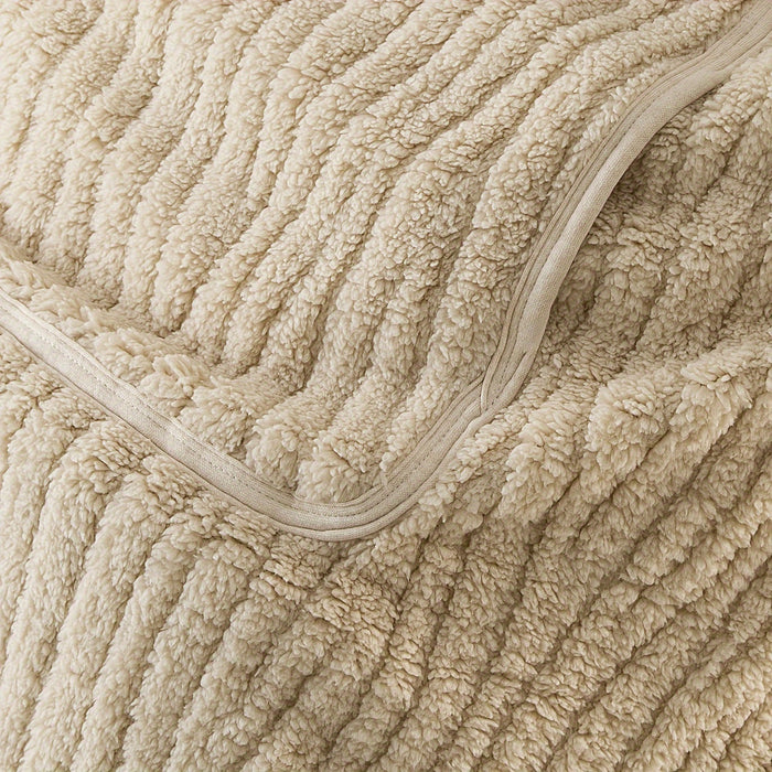 Soft Baby Blanket with Khaki Stripes
