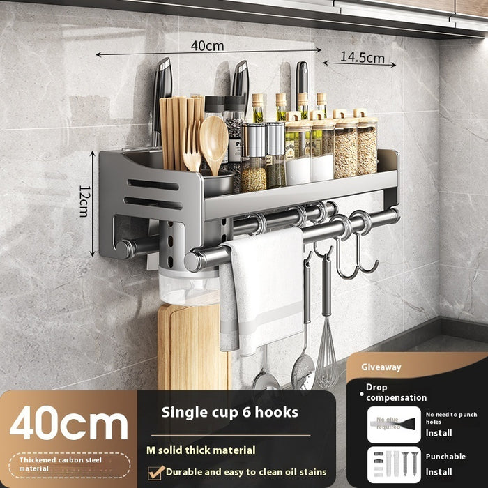 Kitchen Wall-Mount Storage Rack