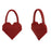 Small Group Fashion Love Handmade Bag Red / black Top-Handle