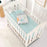 Grey Giraffe Crib Bedding Set for Boys Girls 3 Piece Lion Bird Monkey Animals Infant Nursery Baby Crib Comforter Set with Crib Bed Quilt Fitted Sheet Skirt Set for Standard Size Crib