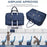 Large Women Travel Duffle Bag, Weekender Bags for Women with Shoe Navy