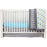 Baccate Classic Striped Elephants Animal Percale 10 Pieces, with Comforter Sheet Crib Skirt