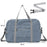 2024 Foldable Travel Bags Large Capacity Clothes Luggage Organizer Waterproof Handbags Unisex Travel Storage Organizer