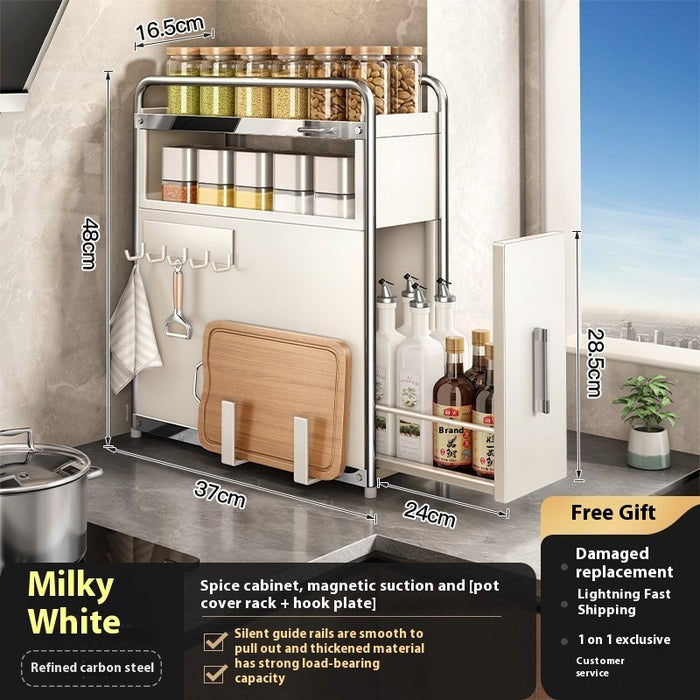 Pull-Out Multi-Layer Kitchen Storage Rack