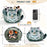 Cat Shaped Drawstring Makeup Bag for Women - Grey Tabby Cat Design Cosmetic Case