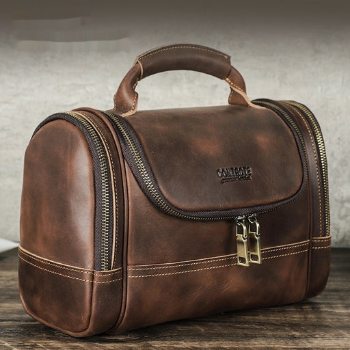 Vintage Genuine Cowhide Leather Multi-Purpose Travel