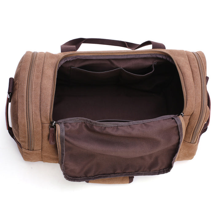 Khaki  Weekender Canvas Duffel