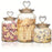 3-Piece Glass Storage Jars Set (650-1400ml)