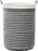 Waterproof Fabric Laundry Hamper Collapsible, 22 Inch Tall Grey Thickened Canvas Dirty Clothes Hampers for Bedroom, Kids Room Storage