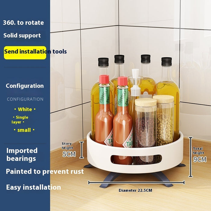 Rotating Double-Layer Seasoning Rack