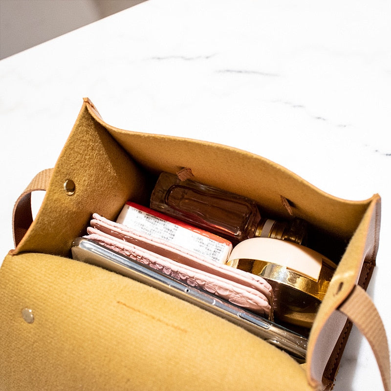 Casual Small Leather Crossbody Bag