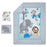 Jungle Fun 3-Piece Crib Bedding Set - Blue, Gray, White