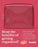 Clear Makeup Bag Zipper Pouch, Transparent Cosmetic Case Organizer, TSA Approved Travel Toiletry Case, Travel Accessories Essentials Makeup Tote for Women, Large Cute Make up Bag for Purse - Ruby