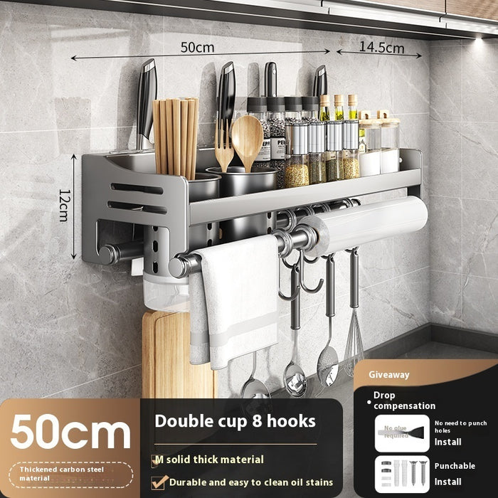 Kitchen Wall-Mount Storage Rack