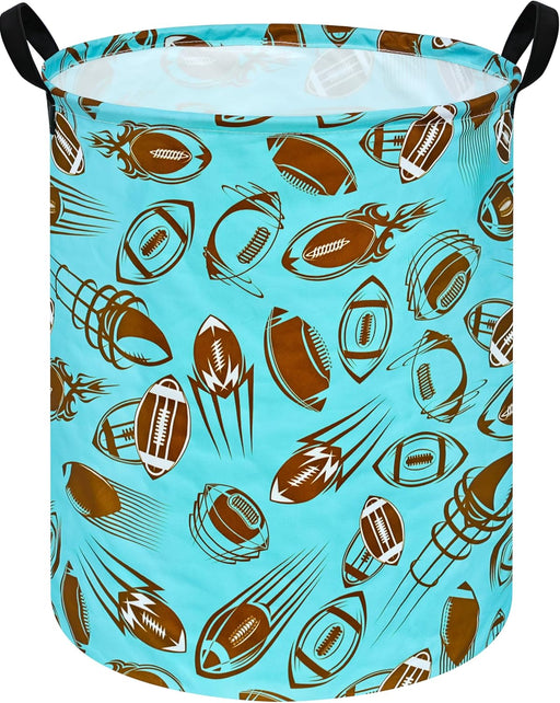 Round Laundry Hamper Storage Basket Laundry Organizer Hamper Storage Bins Clothes and Toys Box Nursery Hamper Gift Basket for Kids with Handles