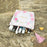 Makeup Pouch for Women Girls Canvas Travel Cosmetic Pouch Inspirational Floral Makeup Bags with Zipper and Tassels(White Flowers)