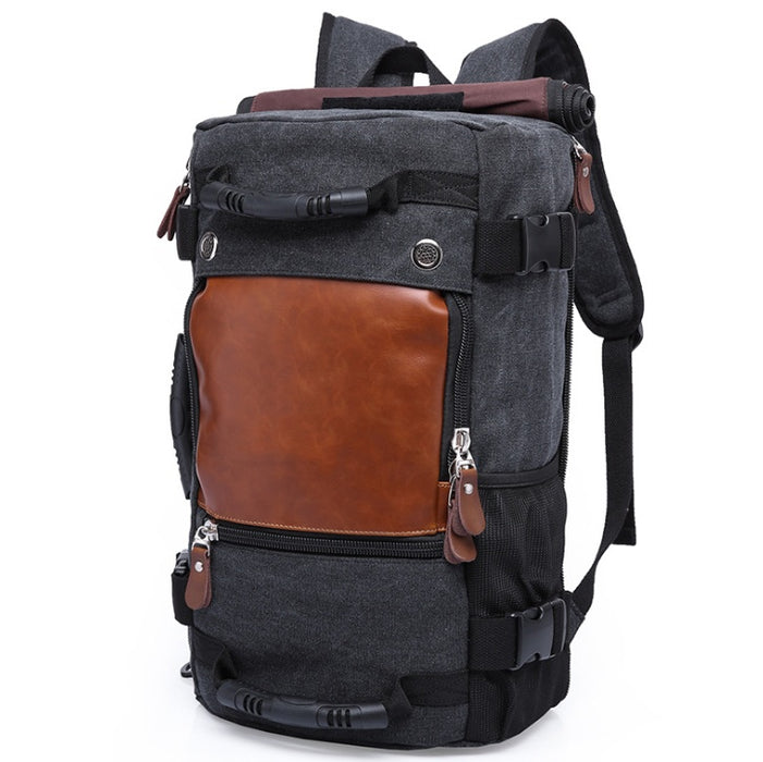 KAKA Vintage Canvas Travel Backpack
