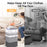 2Pack 75L Large Freestanding Laundry Hamper, Collapsible Laundry Basket Hamper with Handles Waterproof Clothes Hamper Organizer for Easy Storage
