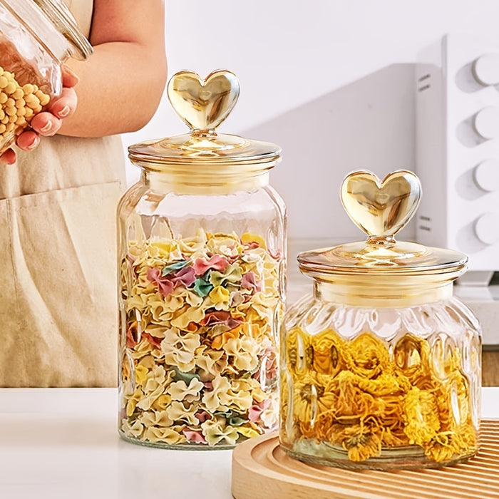 3-Piece Glass Food Storage Jars Set